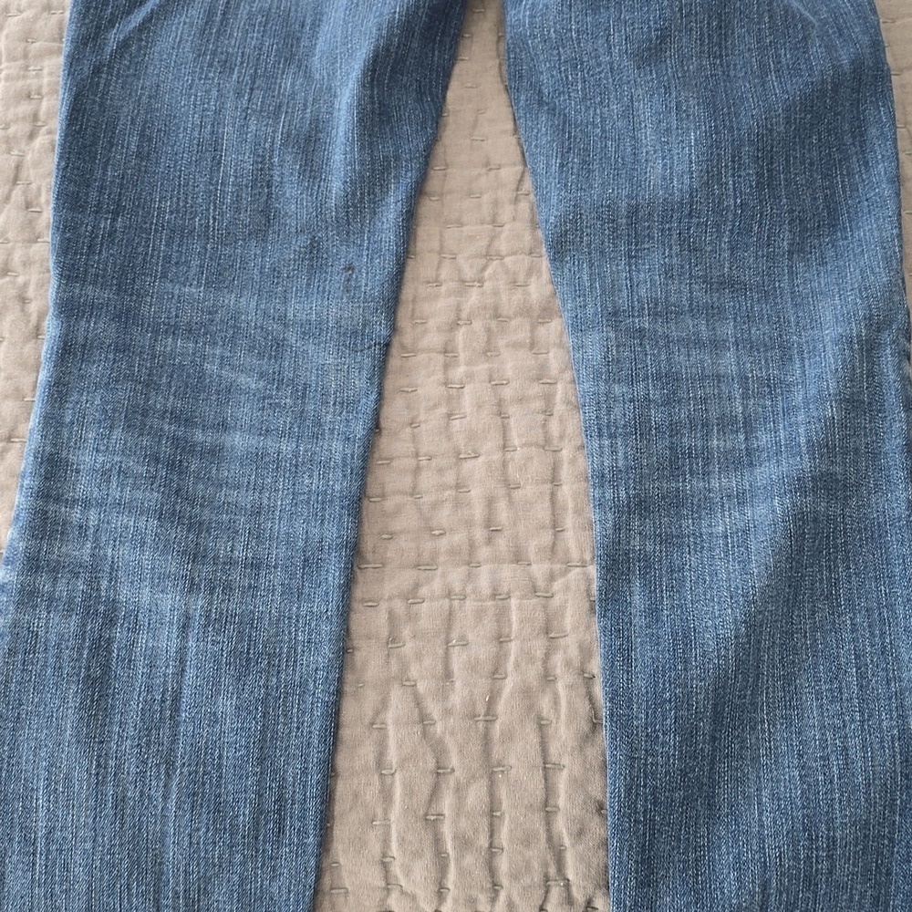 Pilcro and the Letterpress Stet Fit- Skinny Blue Jeans with Subtle Fading - Picture 12 of 13